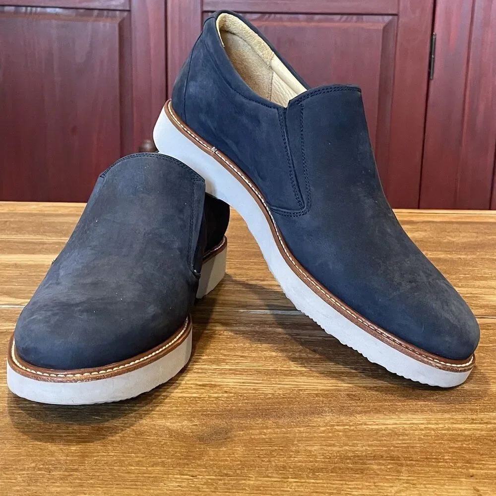 Samuel Hubbard Frequent Traveler Loafer Blue Suede Shoes Men US 7.5 M EU 41